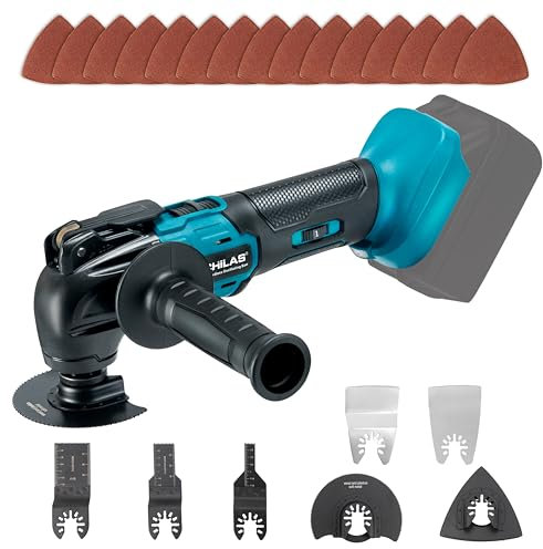 NICHILAS Oscillating Multi Tool, Brushless Motor 6 Speed Swinging Shovel, Sander Compatible with MAKITA 18V Battery (NO BATTERY)