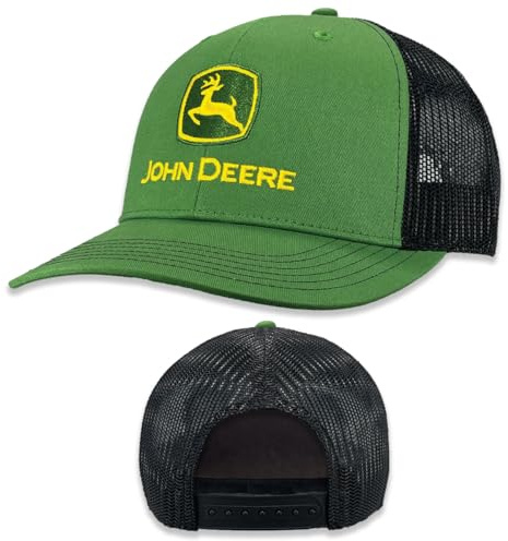 John Deere Basecap Trucker Hat 13083346Grbk Current Baseball Cap Trucker Hat Trademark Embroidery Gryw Green/Black, grün/schwarz, Einheitsgröße