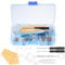FUZVOL 500 PCS Glasses Repair Tool Kit Includes Mini Screwdriver, Screws Nut, Silicone Nose Pads, Glasses Cloth, Tweezer Sunglass Spectacles Repair Screwdriver Set