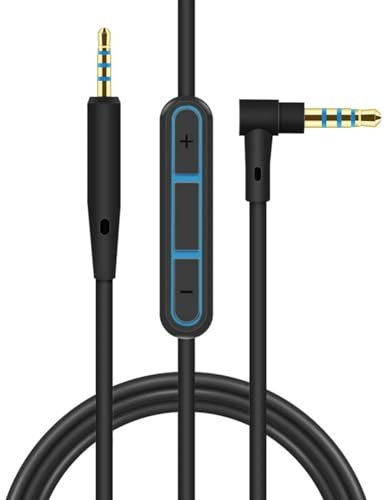 EzSyooAM Replacement Cable Extension Cord for Bose QC25 QC35 QC45 OE2 Replacement Audio Cable Compatible with Bose Headphones 3.5mm to 2.5mm Male Stereo Jack Cord