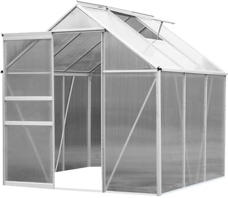 Serre de Jardin Aluminium et Polycarbonate 3,6 M²