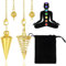 VURYAPI 2 Stück Pendel, Newton Pendel, Pendulum, Tarot, Pendel Set, Esoterik, Pendel Esoterik, für Weissagung, Tarot Zubehör, Reiki Balancing Geschenke für Tarot Liebhaber (Gold