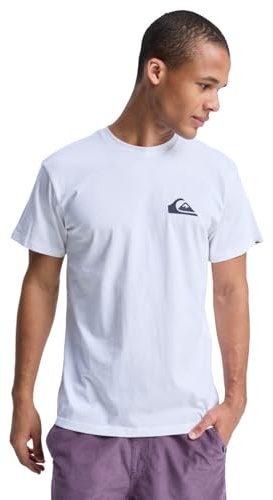Quiksilver Ev Mini Logo SS T-Shirt Herren, weiß, S