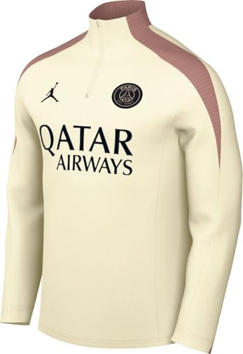 Nike PSG Top PSG M Nk Df Strk Drill Top K3R, Pale Ivory/Rust Pink/Black, FQ2625-111, 2XL