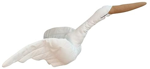 Alasum 1Stk Puppe kinderzimmer wanddeko wandpolsterung kinderzimmer Weihnachts assecoires Kinder Raumdekorationen Spielzeug Cartoon-Schwan-Kissen Schwan Kissen Baumwolle Weiß