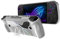Ally X Custodia protettiva trasparente in TPU con supporto, antiscivolo e antigraffio, custodia protettiva per gamepad ROG Ally X