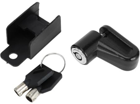 Hihaha Bicycle Lock with Key/Portable Ring Cable Anti-Theft Bike Lock for Mountain Bike Road Bike/Motorcycle Wheel Disk Lock Aluminum Alloy / 1 Pc Black