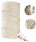 Boic Filo Macramè 3mm X300m, Corda Macrame Spago Bianco, Macrame Corda Di Cotone Spago Da Cucina Macramè Filo Naturale Per Diy Maglieria Artigianale, Per Tende Wall Hanging Acchiappasogni Arazzo