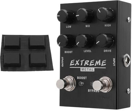 3 Band Equalizer Pedal Guitar Effect Pedal with 4pcs Stickers for Guitars True Bypass