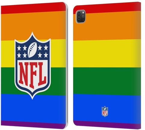 Head Case Designs Licenza Ufficiale NFL Orgoglio Scudo Custodia Portafoglio in Pelle Compatibile con Apple iPad PRO 11 2020/2021 / 2022