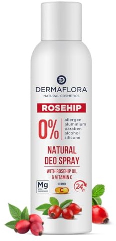 Natural Deo Spray with Rosehips & Vitamin C – 150ml | Aluminum-Free, Natural Deodorant Spray | Antioxidant-Rich, Long-Lasting Freshness for Sensitive Skin