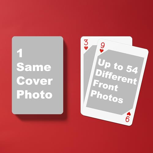 Benutzerdefinierte Spielkarten – Personalisierte Spielkarten, Kartendeck, Poker, Kartenspiele, 55 Fotoalbum, Hochzeitsgeschenk, Geburtstagsgeschenk, Babygeschenk von Custom System