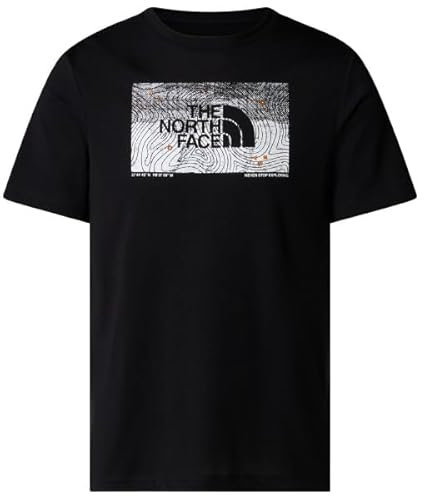 THE NORTH FACE NF0A8BQVJK3 M Foundation Abstract Graphic Tee T-Shirt Homme TNF Black Taille S