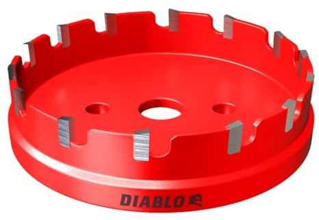 Diablo Steel Demon DHS3000CF Lochschneider mit Schnappverschluss und Dornsystem, ideal zum Schneiden von Metallen, Platten und Stahlbolzen, 7,6 cm Durchmesser, 0,6 cm Länge, DHS3000CF