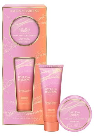 Baylis & Harding Jojoba, Vanilla & Almond Oil Indulgent Body Pamper Duo Gift Set - Vegan Friendly