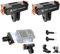 K&F Concept Magnetic Quick Release Adapter for DJI Osmo Action 5 Pro 4 3, For Osmo 360, Action Camera Mount 2 Spigot Design Sports Camera Mount Accessories(2 PCS)