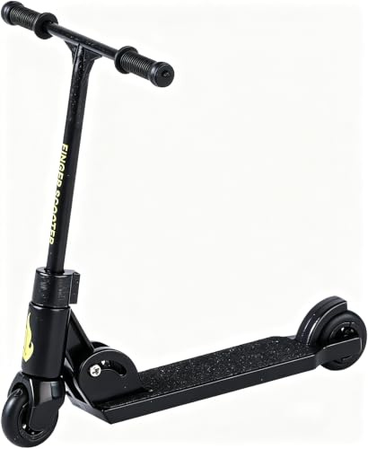 Schwarzer T-Head Finger Scooter, Stressabbau Schreibtisch Gadget für Skate Fans und Büroangestellte, Präzisionskontrolle für reibungslose Tricks und Fokus