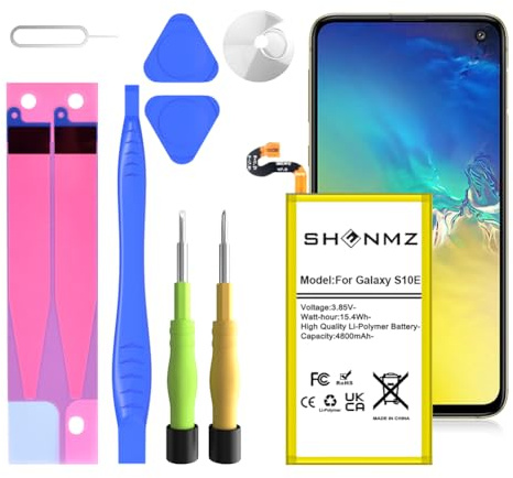 Replacement Battery for Galaxy S10E,4800mAh EB-BG970ABU High Capacity Battery Fit for Galaxy S10E Model SM-G970 G970F/DS G970U G970W with Repair Tool Kits