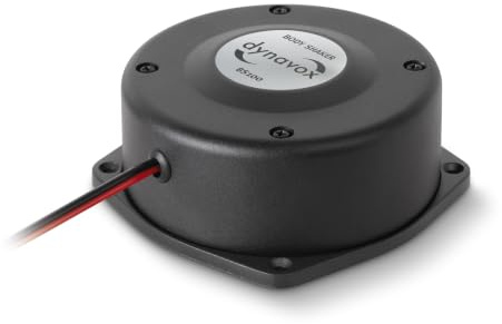 Dynavox Bodyshaker BS100, Leistungsstarker Bass Shaker 100 W 4 Ohm, Körperschallwandler für Heimkino, Gaming, Simulator, Sofa, Sessel, Autositz, in Aludruckguss-Gehäuse, schwarz