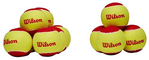 Wilson Tennisbälle Starter Red für Kinder, gelb/rot, 12er Pack, WRT137100 7