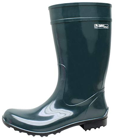 Bockstiegel Gummistiefel in Übergrößen Hellgrün/Dunkelblau Luisa große Damenschuhe, Dunkelgrün, 42 EU