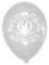 10 transparente Luftballons 60 Jahre Diamanthochzeit, ca. 30 cm