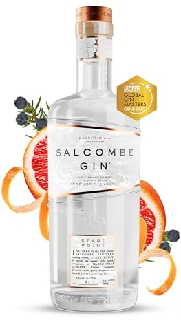 Salcombe Gin ‘Start Point’ London Dry Gin 70cl | 44% ABV | Award Winning Coastal Citrus Led Gin | Vegan | 1% Donated to Oceans | Distilled in Salcombe