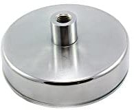 Ferrite Pot Magnet for DIY, Engineering, Manufacturing, Hanging and Holding Applications - 125mm dia x 50mm tall x M14 thread - 130kg Pull