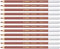 STABILO - Pastellkreidestift - CarbOthello - 12er Pack - caput mortuum rötlich