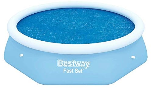 Bestway Flowclear™ Solarabdeckplane, Ø 210 cm, für runde 244 cm Fast Set™ Pools, blau
