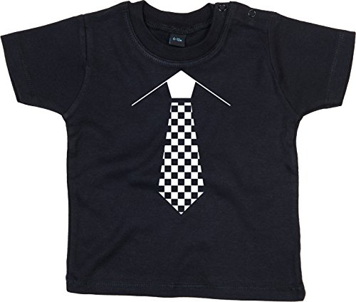 Racker-n-Roll SKA Krawatte White Baby-T-Shirt schwarz, Größe 80