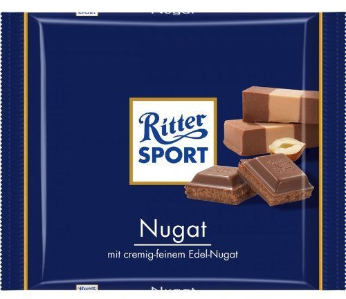 Ritter Sport Nugat (3 Bars each 100g) - fresh from Germany by Ritter Sport