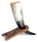 Norse Tradesman Echtes Ochsenhorn 30 Cm Wikinger trink horn Met Zum Trinken Mit Graviert Mit Mittelalter Bier Hornständer Geschenke Jute-geschenksack Enthalten (the Mjolnir, Hochglanzpoliert)