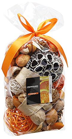 Qingbei Rina Orange Potpourri Beutel, Pot pourri getrocknete Blume, Haus Duft Sachets, Schüssel Vase Füller, Tabelle Hochzeit Party Dekoration, Geschenk, 280g