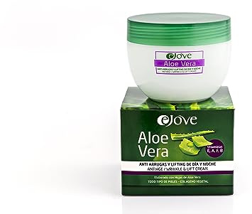 Ejove Creme mit Lifting- und Anti-Falten-Effekt 300 ml | Anti-Aging-Creme für Tag und Nacht | Feuchtigkeitsspendende und straffende Gesichtscreme mit Aloe Vera, Karité-Extrakt und ätherischen Ölen