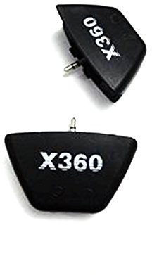 Adaptateur convertisseur Casque et Micro - prise jack 3.5 mm - pour Microsoft Xbox 360 Xbox360 - Noir