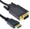 HDMI 19 Broches vers SVGA 15 Broches PC ou Ordinateurs Portable vers Moniteur TV Vidéo câble 1 m [1 mètre/1m]