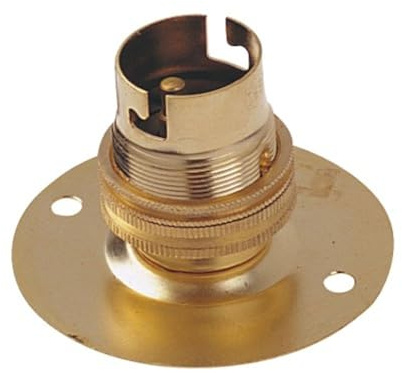 Lyvia Electrical 238 Brass Batten Holder, BC
