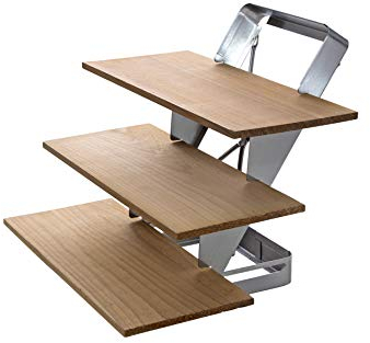 Allgrill ALL'GRILL Holz Planket Treppe Edelstahl, klappbar inkl. Zedernholzplanken