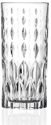 RCR Crystal Marilyn Hi-Ball Cocktail Tumbler Glasses, Dishwasher Safe, 350 ml, Set of 6, 27278020006