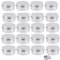 Bkrdty Tarros de Aluminio 20 Piezas Latas de Aluminio 30ml Recipiente Redondo de Aluminio con Tapa con Tornillo para Crema Viaje Bálsamos Labial Cosméticos Velas Loción