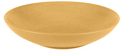 Table Passion - Grande assiette creuse Vésuvio safran 25 cm (lot de 6)