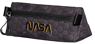 NASA Neon-Dreieckiges Federmäppchen, Schwarz