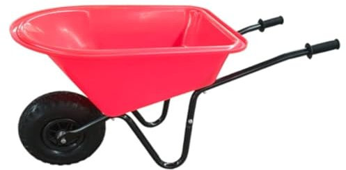 New Child Kids Deep 20L Wheelbarrow - Red/Black - Toy, Play, Farm, Gardening