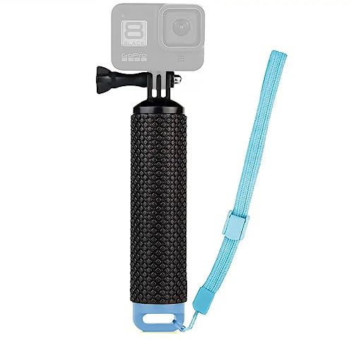 WANGCL Schwimmfähiger Kamerastab, wasserdicht, Selfie-Stick, schwimmender Handgriff für Action Cam GoPro Hero 10 9 Hero10 Max Hero9 Akaso Apexcam, Blau