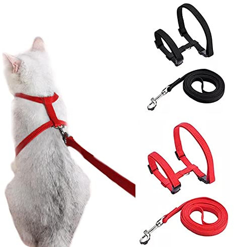 Pettorina Gatto Antifuga,Pettorina per Gatti Pettorina H Gatto Pettorina e Guinzaglio per Gatti Utilizzati Cuccioli e Piccoli Animali Domestici Imbracatura