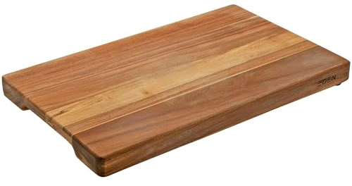 Planche à Découper Eden en Bois d'Acacia avec Pieds en Caoutchouc, 40 cm par 25 cm, EQP011