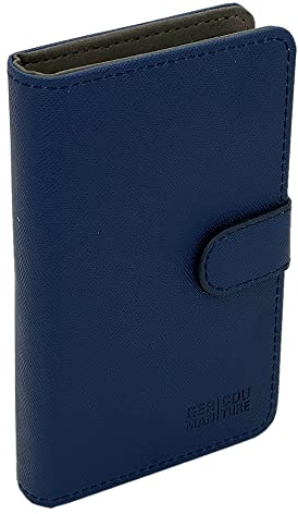 GC German Couture smart Etui Tasche kompatibel mit blu 2.0, Relx u. alle Pod-Systeme E-Zigaretten mit bis zu 11,2 x 2 x 1 cm incl. Liquid-pods Caps Zubehör, blue