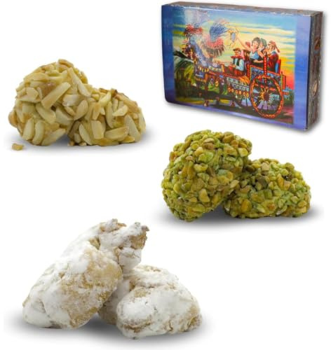 BRICIOLIAMO... [ 10 kg. ] - Paste di Mandorla Artigianali Fresche - MANDORLA 40% - 6 GUSTI DISPONIBILI/BOX MISTO - Dolci Tipici Siciliani, Prodotte in Sicilia. (BOX MISTO, BOX | 10 kg)