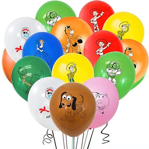 Toy Story Geburtstagsparty-Dekorationen, 18 Stück, Toy Story-Ballons, Themen-Party-Luftballons für Kindergeburtstag, Partygeschenk
